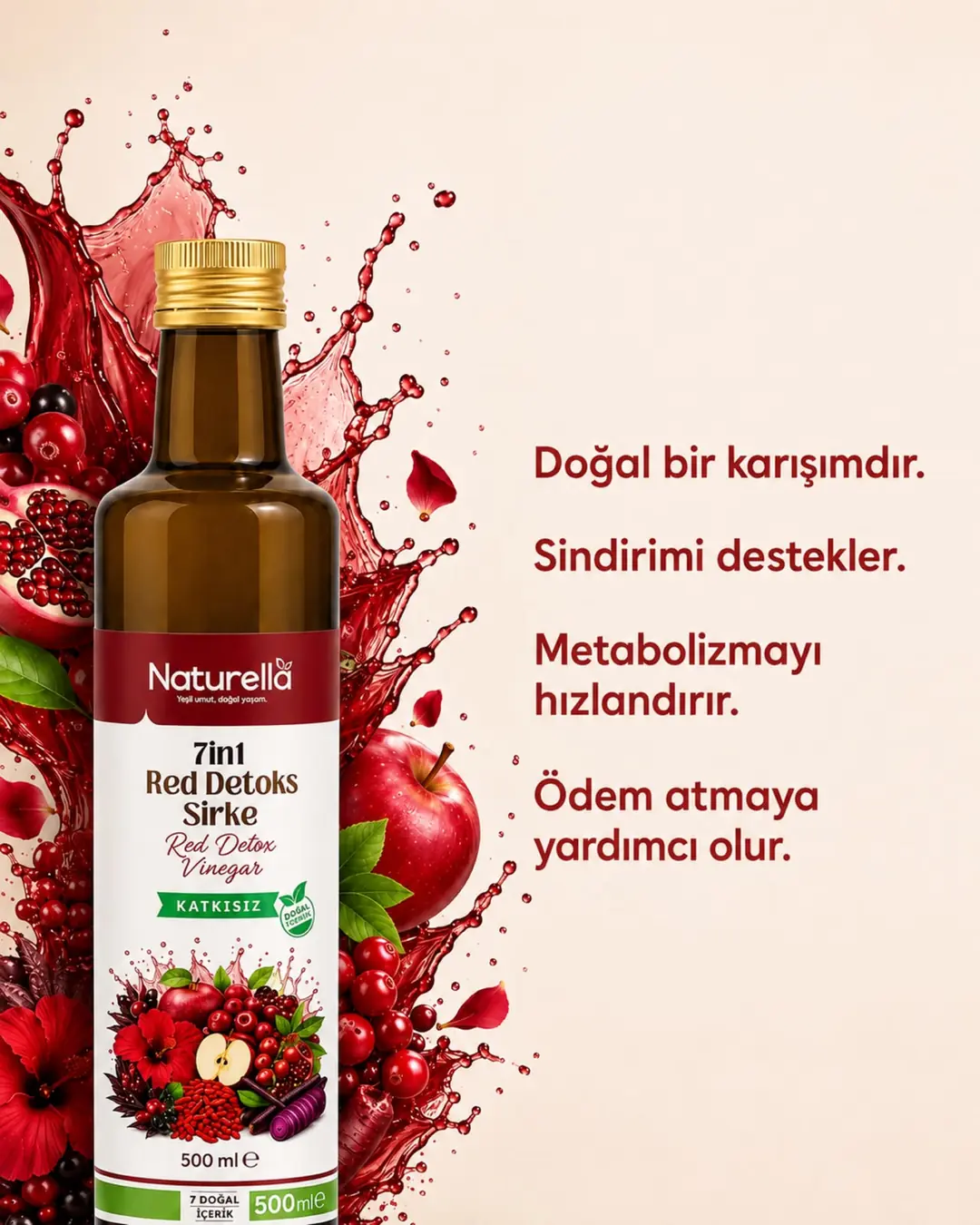 NATURELLA 7 İN 1 RED NATURELLAL MİX SİRKE görsel 2