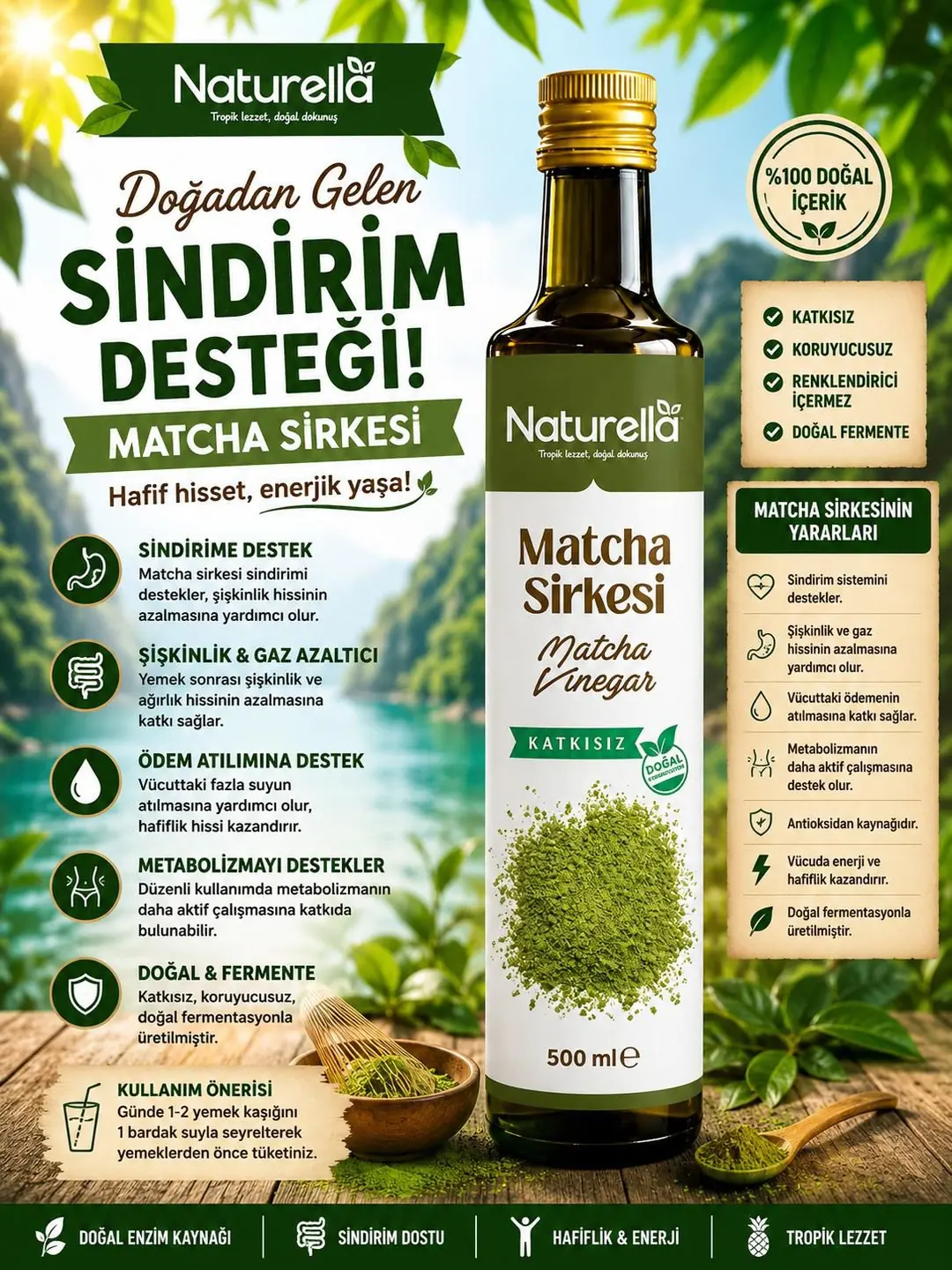 NATURELLA MATCHA SİRKESİ görsel 2