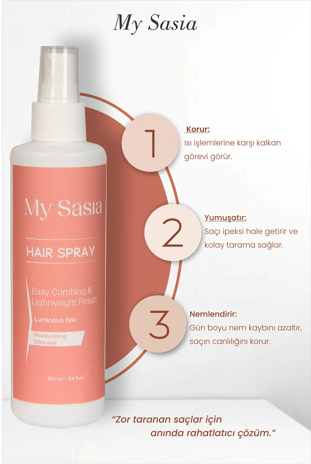 My Sasia Keratin Saç Bakım Spreyi görsel 2