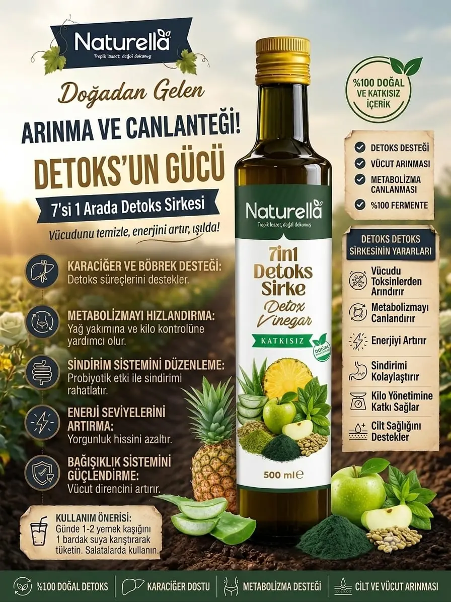 NATURELLA 7in1 GREEN NATURELLAL MİX SİRKE görsel 2